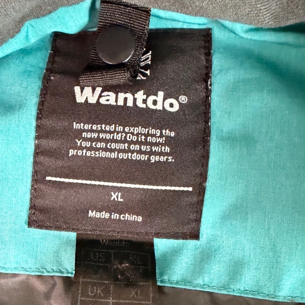 Wantdo‎ Ski Jacket Turquoise XL Hiking Adventure Waterproof Outdoor Trail Winter - Picture 4 of 16